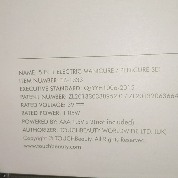 5 in 1 electric manicure/pedicure home set - Picture 7 of 7